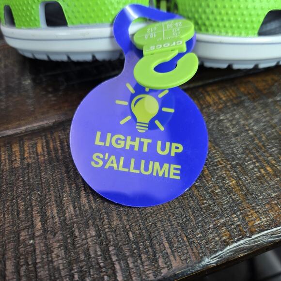 CROCS Kids Sandals in Green and Purple - Picture 11 of 11